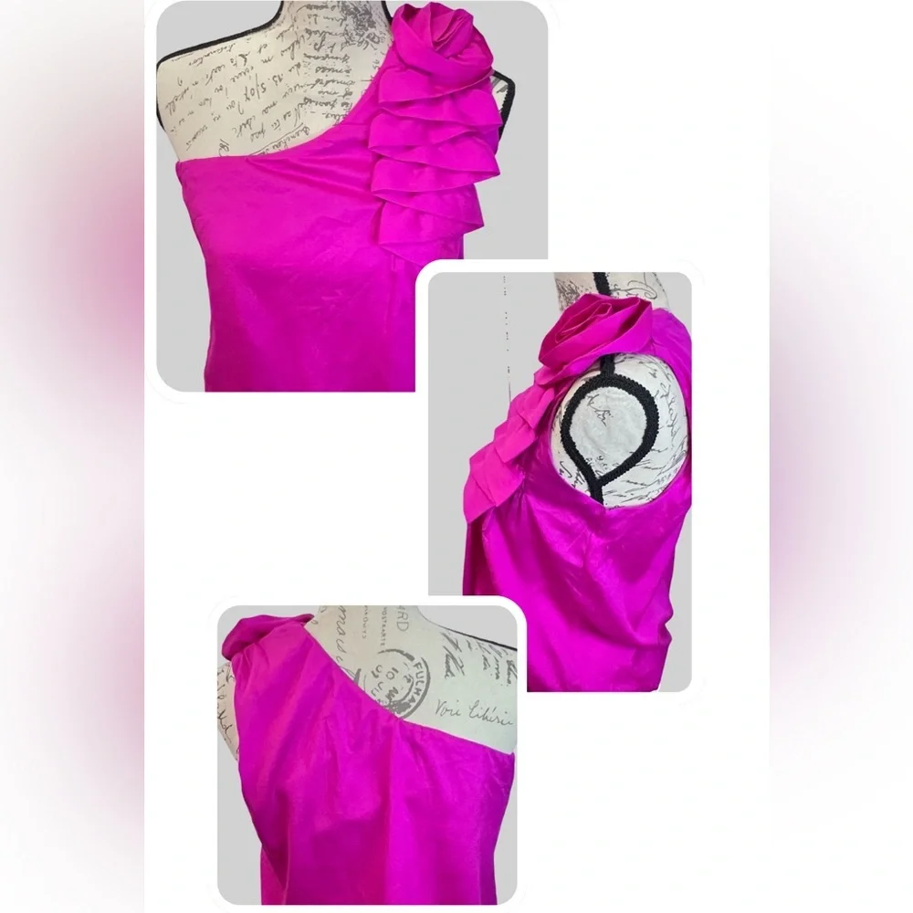 Women’s fuchsia bow top in size MEDIUM. Just gorgeous!! - Picture 2 of 5